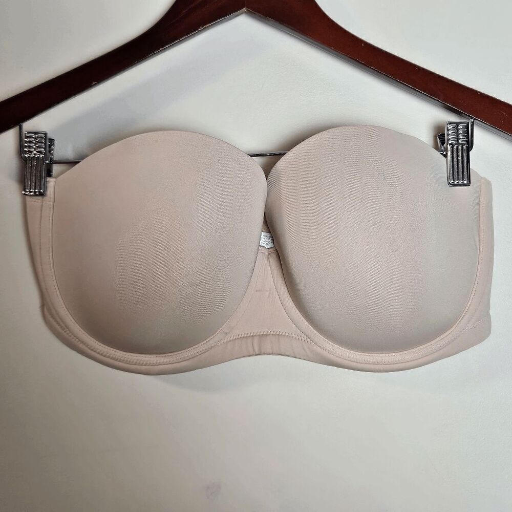 Wacoal Red Carpet Full Busted Strapless Underwire Bra 854119 Women's Tan Size 36